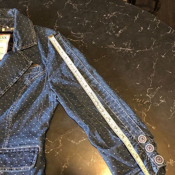 Guess short blue Jean jacket - Picture 4 of 12